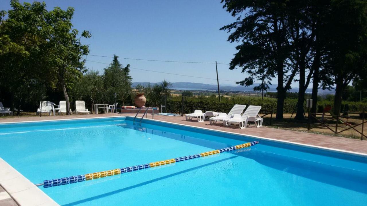 Agritur Villa Osvaldo Castiglione Del Lago Perugia Colazione Piscina Acqua Salata Eksteriør billede